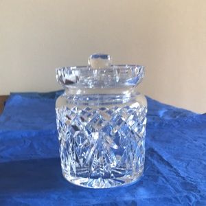 Signature Waterford crystal Vintage Biscuit Jar with lid